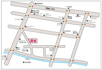 現地周辺マップ