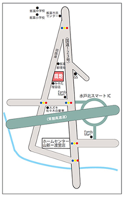 現地周辺マップ